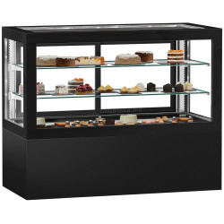 Vitrina frigorifica de patiserie GGM Gastro KTVF600 (Black)
