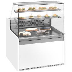 Vitrina frigorifica de patiserie GGM Gastro KUI101E-G (White/Grey)