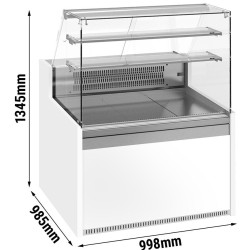 Vitrina frigorifica de patiserie GGM Gastro KUI101E-G (White/Grey) Thumb