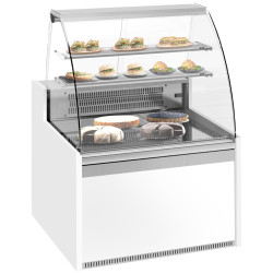 Vitrina frigorifica de patiserie GGM Gastro KUI101R-G (White/Grey)