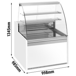 Vitrina frigorifica de patiserie GGM Gastro KUI101R-G (White/Grey) Thumb