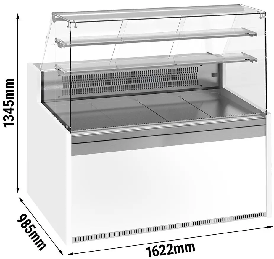Vitrina frigorifica de patiserie GGM Gastro KUI151E-G (White/Grey) - 5