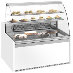 Vitrina frigorifica de patiserie GGM Gastro KUI151R-G (White/Grey)