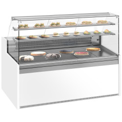 Vitrina frigorifica de patiserie GGM Gastro KUI191E-G (White/Grey)