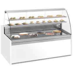 Vitrina frigorifica de patiserie GGM Gastro KUI191R-G (White/Grey)