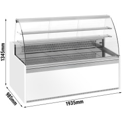 Vitrina frigorifica de patiserie GGM Gastro KUI191R-G (White/Grey) Thumb