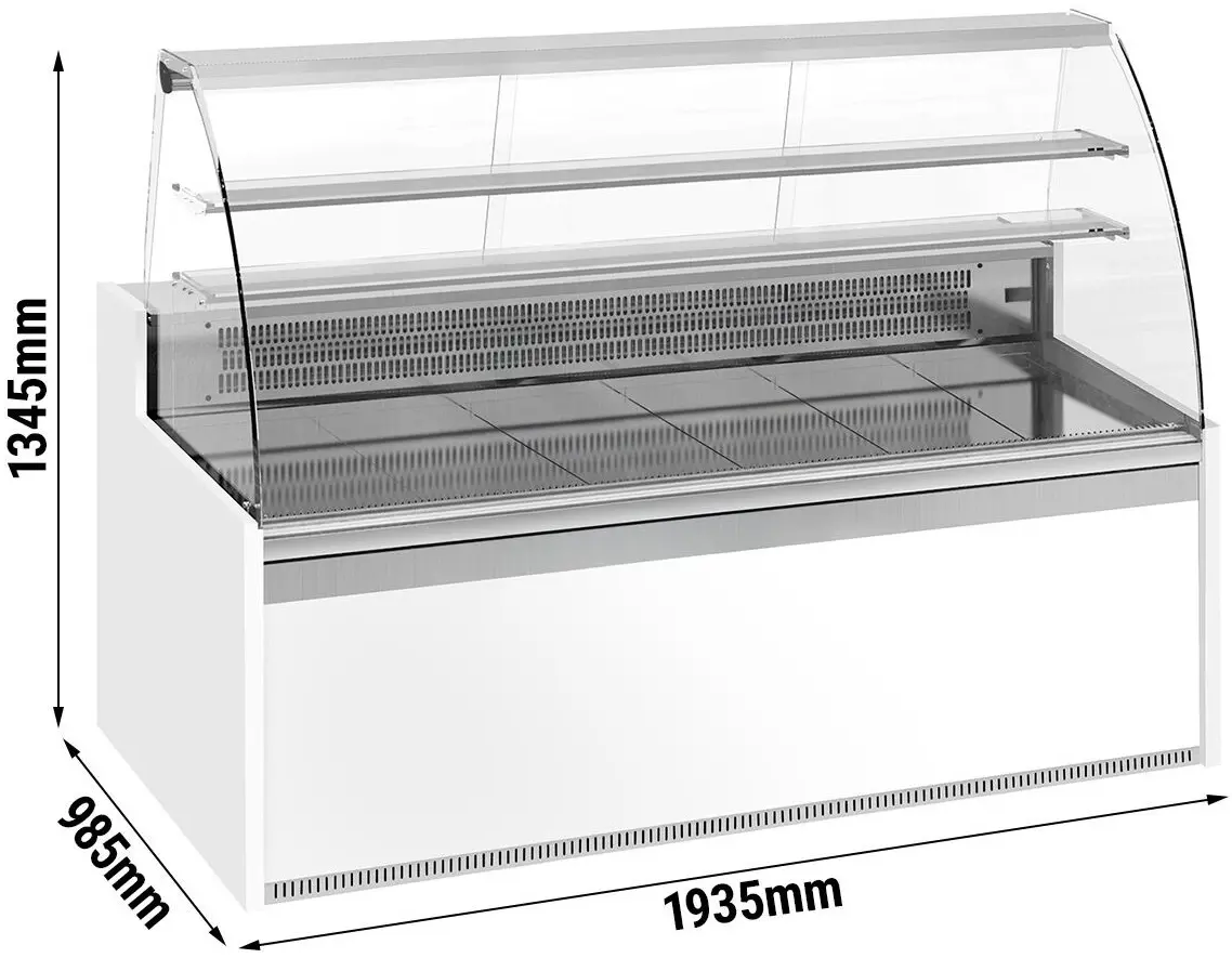 Vitrina frigorifica de patiserie GGM Gastro KUI191R-G (White/Grey) - 5