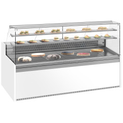 Vitrina frigorifica de patiserie GGM Gastro KUI251E-G (White/Grey)