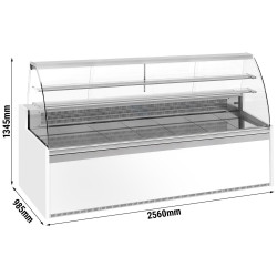 Vitrina frigorifica de patiserie GGM Gastro KUI251R-G (White/Grey) Thumb