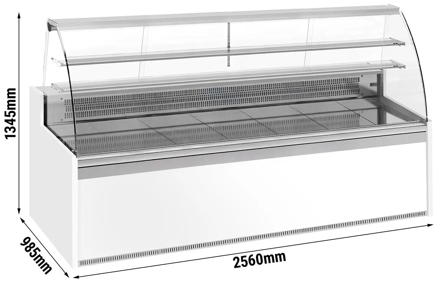 Vitrina frigorifica de patiserie GGM Gastro KUI251R-G (White/Grey) - 5