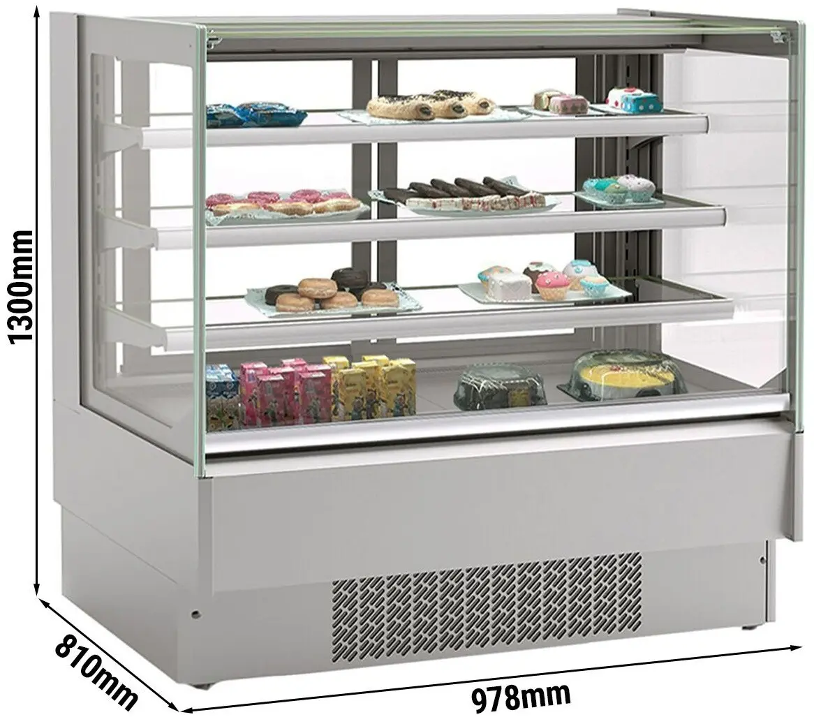 Vitrina frigorifica de patiserie GGM Gastro KUTI274 (Inox) - 5