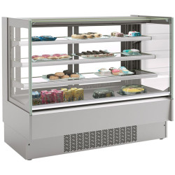Vitrina frigorifica de patiserie GGM Gastro KUTI365 (Inox)