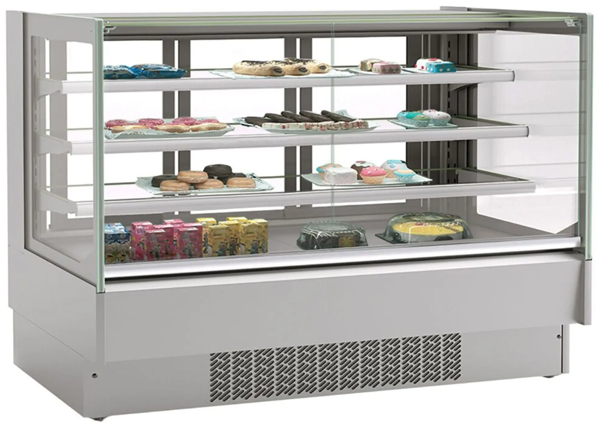 Vitrina frigorifica de patiserie GGM Gastro KUTI548 (Inox) - 2