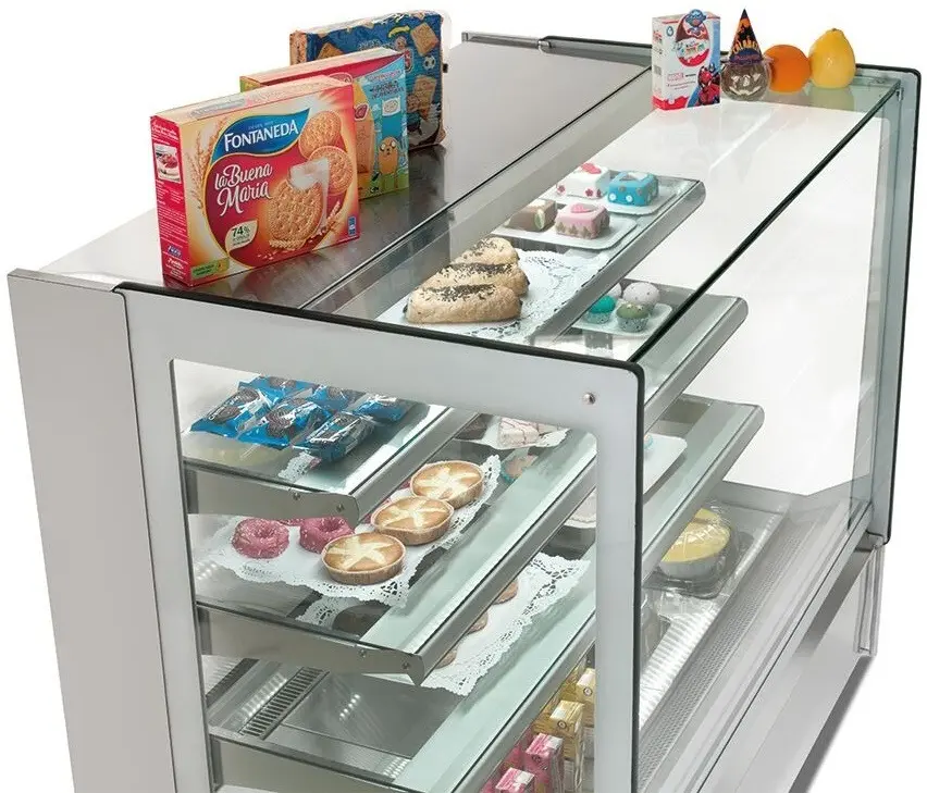Vitrina frigorifica de patiserie GGM Gastro KUTI548 (Inox) - 3