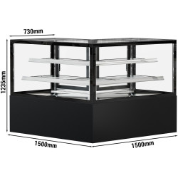 Кондитерская холодильная витрина GGM Gastro Madrid KTEG157SM (Black) Thumb