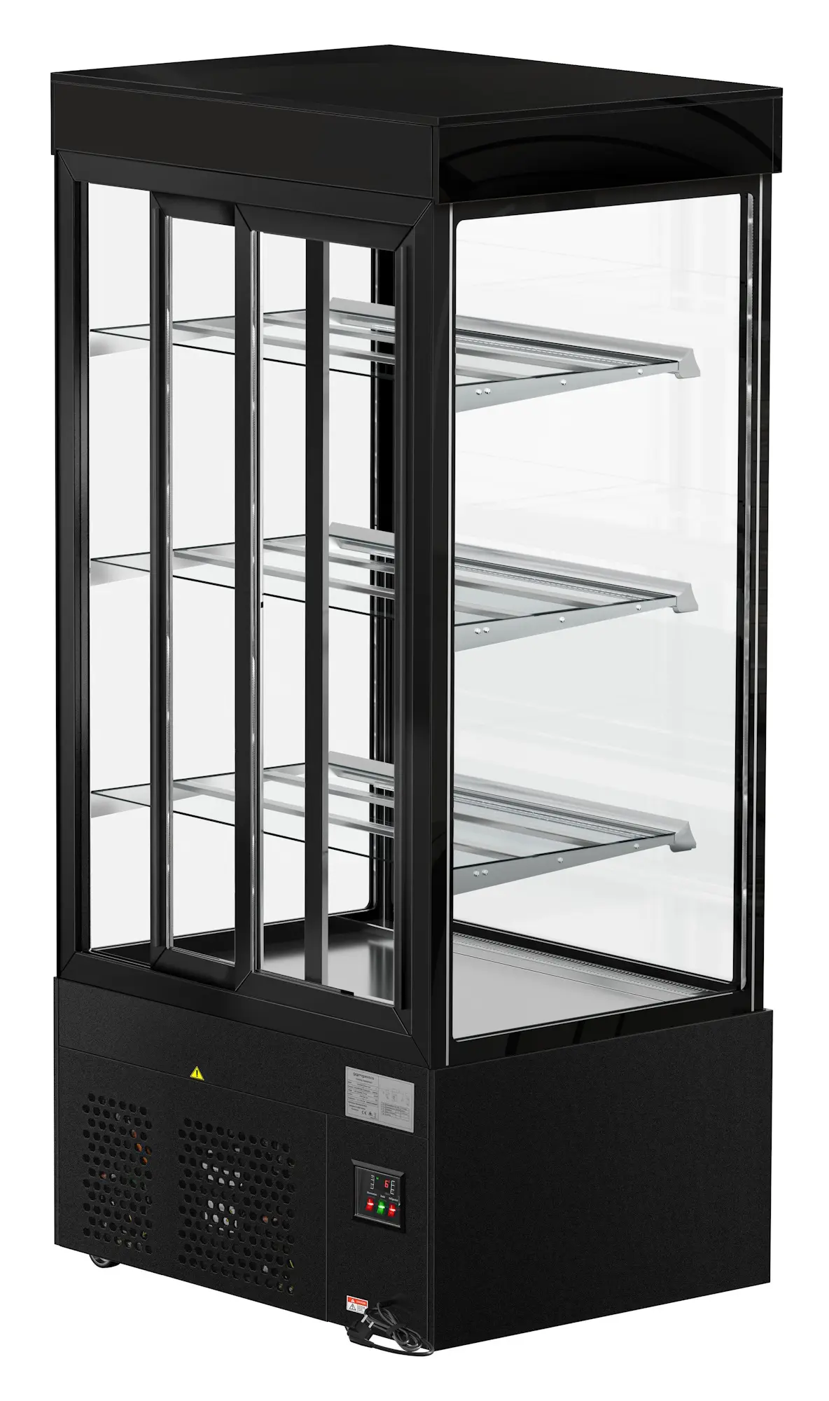 Кондитерская холодильная витрина GGM Gastro Madrid KTG107SM (Black) - 5