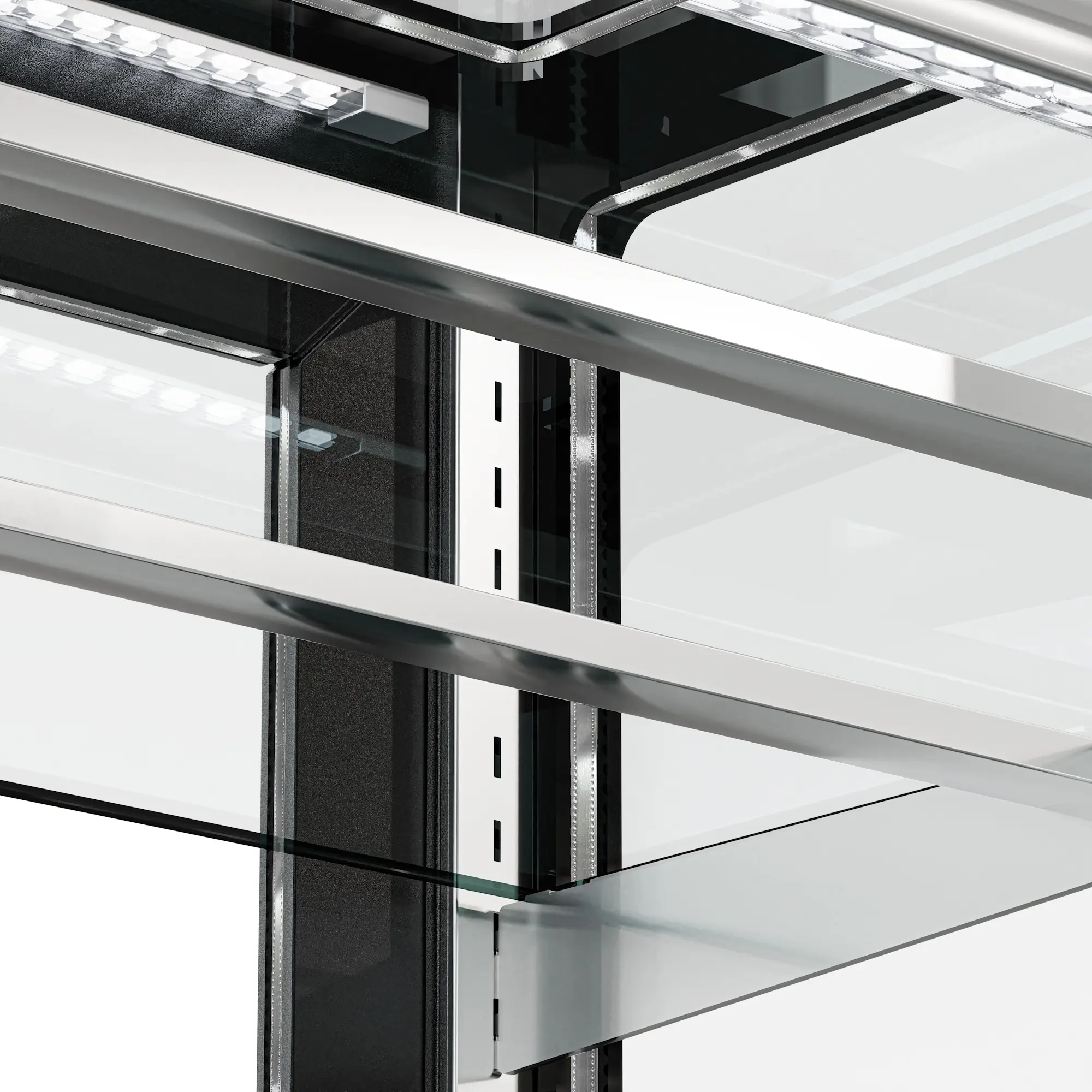Кондитерская холодильная витрина GGM Gastro Madrid KTG107SM (Black) - 6