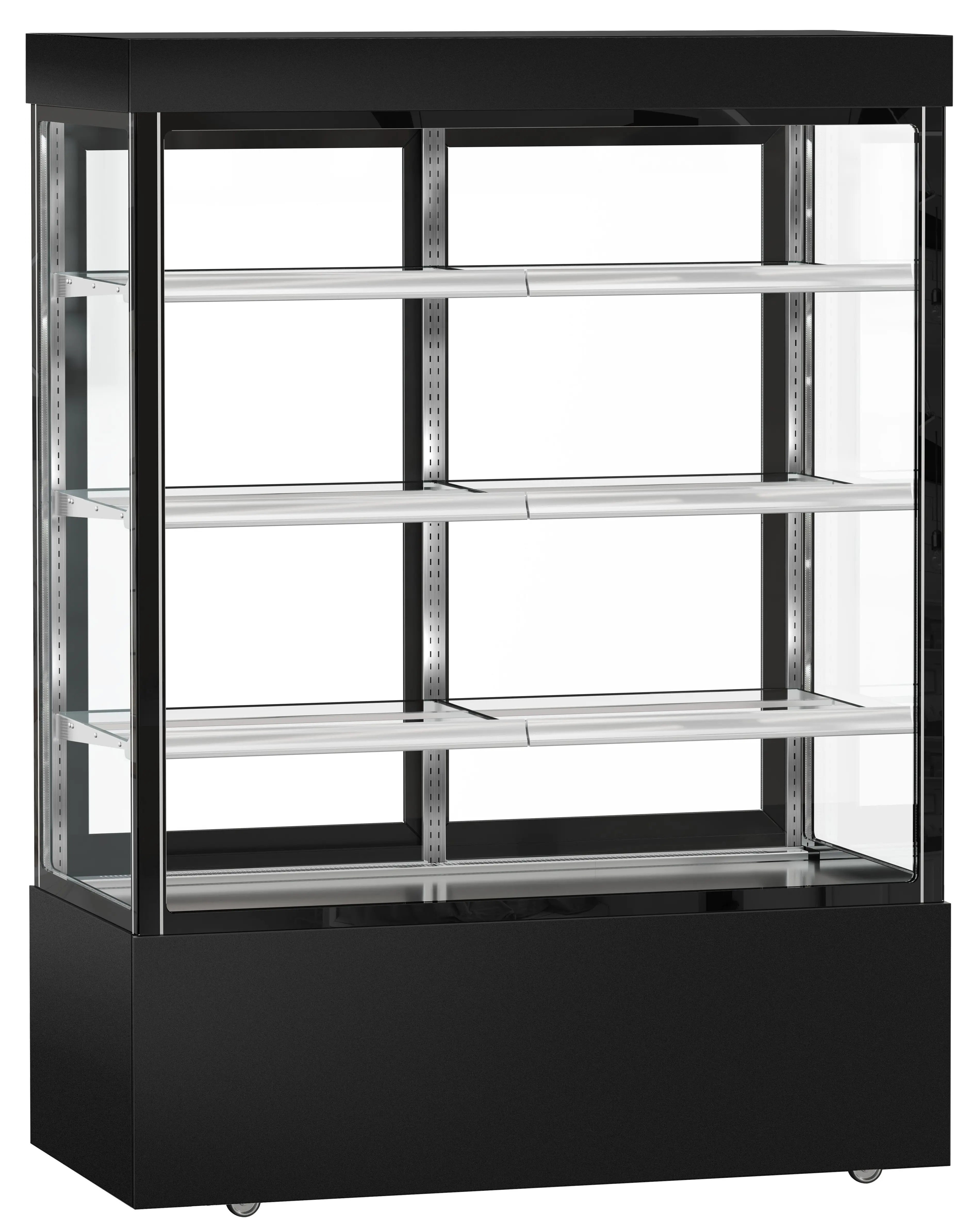 Кондитерская холодильная витрина GGM Gastro Madrid KTG157SM (Black) - 2