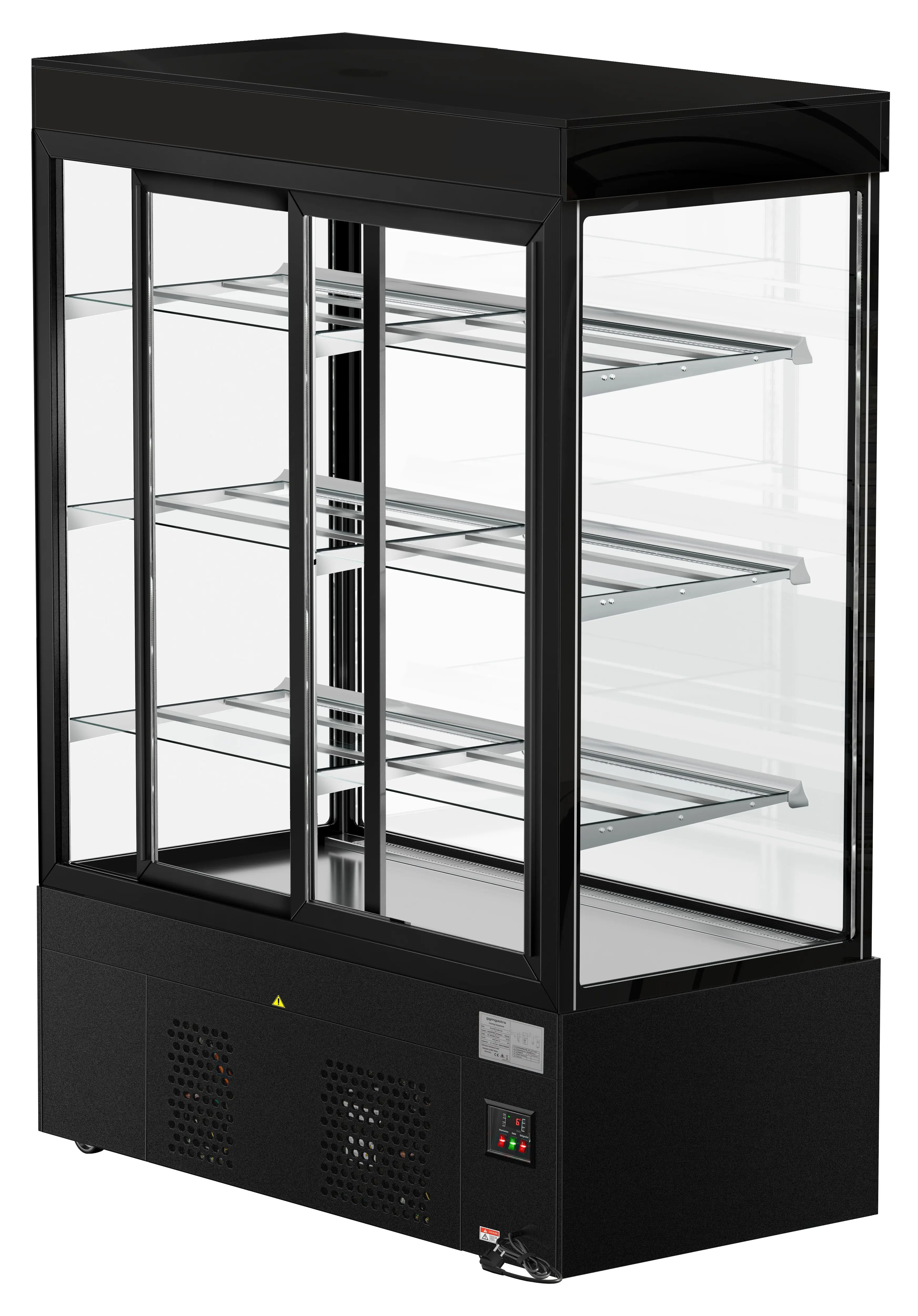 Кондитерская холодильная витрина GGM Gastro Madrid KTG157SM (Black) - 5