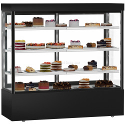 Vitrina frigorifica de patiserie GGM Gastro Madrid KTG187SM (Black)
