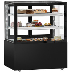 Vitrina frigorifica de patiserie GGM Gastro Madrid KTGSF107SM (Black)