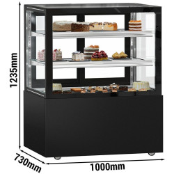 Кондитерская холодильная витрина GGM Gastro Madrid KTGSF107SM (Black) Thumb