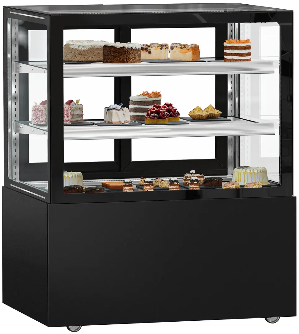 Кондитерская холодильная витрина GGM Gastro Madrid KTGSF107SM (Black)