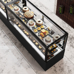 Vitrina frigorifica de patiserie GGM Gastro Madrid KTGSF157SM (Black) Thumb