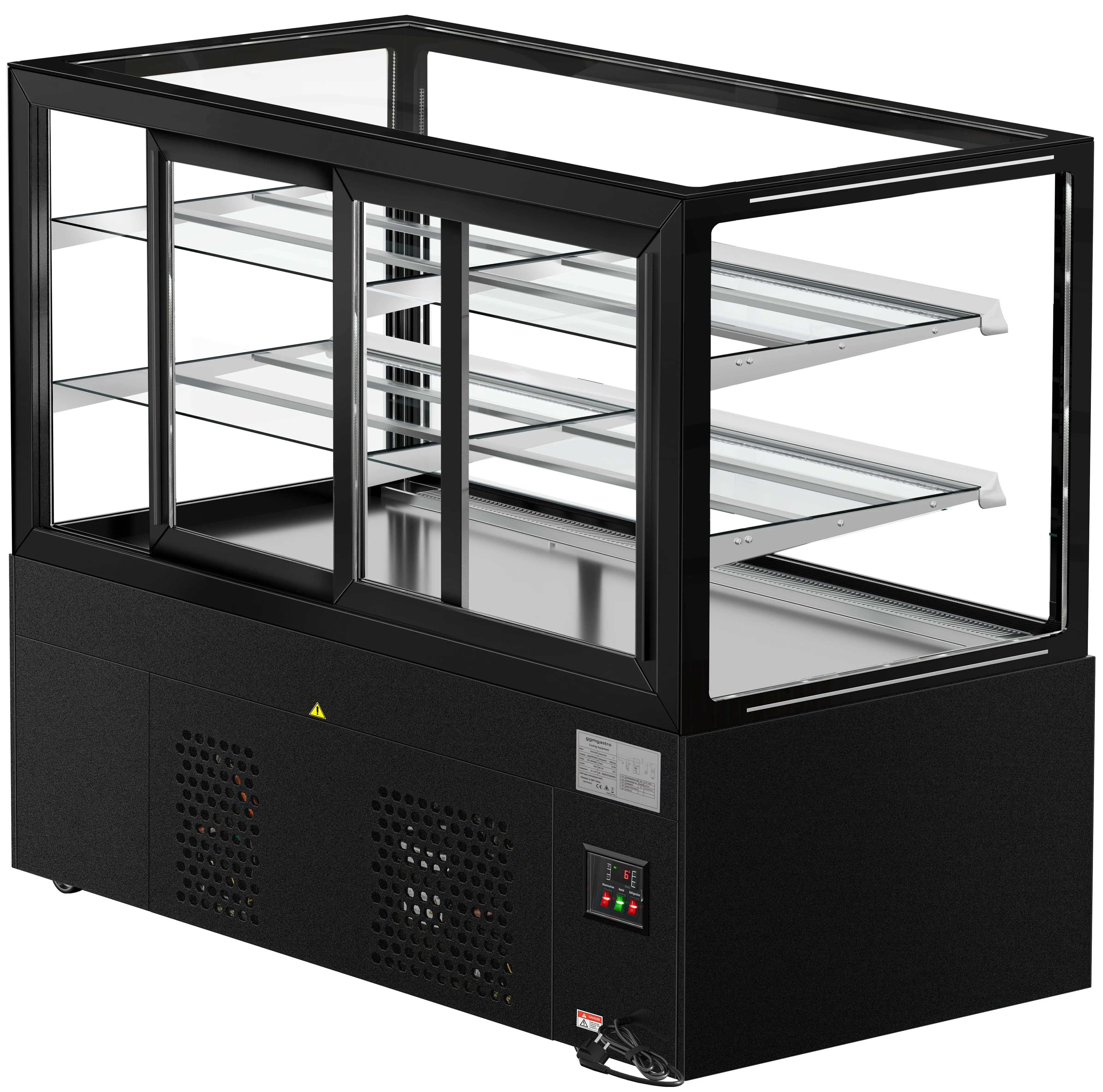 Vitrina frigorifica de patiserie GGM Gastro Madrid KTGSF157SM (Black) - 3