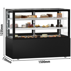 Vitrina frigorifica de patiserie GGM Gastro Madrid KTGSF157SM (Black) Thumb
