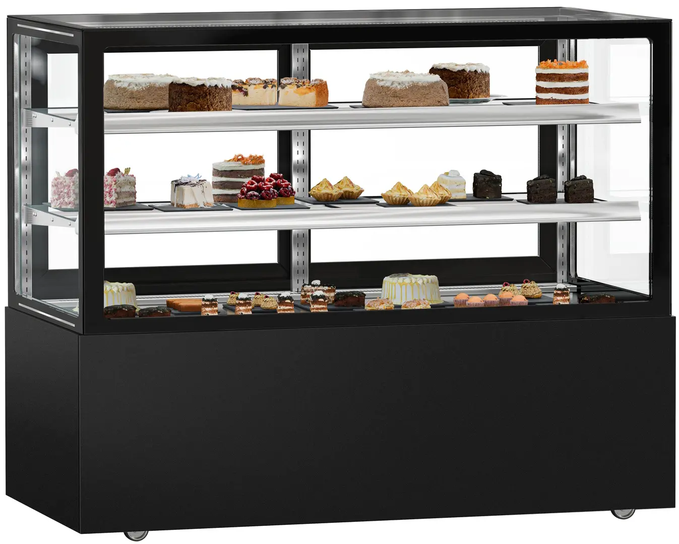 Vitrina frigorifica de patiserie GGM Gastro Madrid KTGSF157SM (Black)