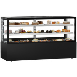 Vitrina frigorifica de patiserie GGM Gastro Madrid KTGSF207SM (Black)