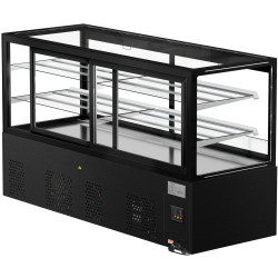 Кондитерская холодильная витрина GGM Gastro Madrid KTGSF207SM (Black) Thumb