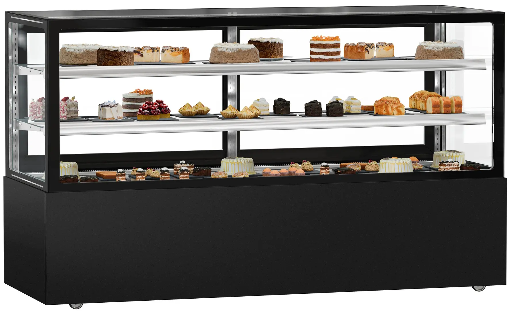 Кондитерская холодильная витрина GGM Gastro Madrid KTGSF207SM (Black)
