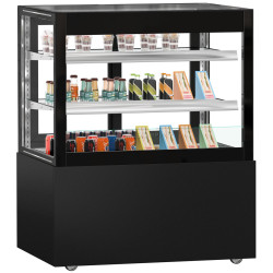 Vitrina frigorifica de patiserie GGM Gastro Madrid KTVOG107SM (Black)