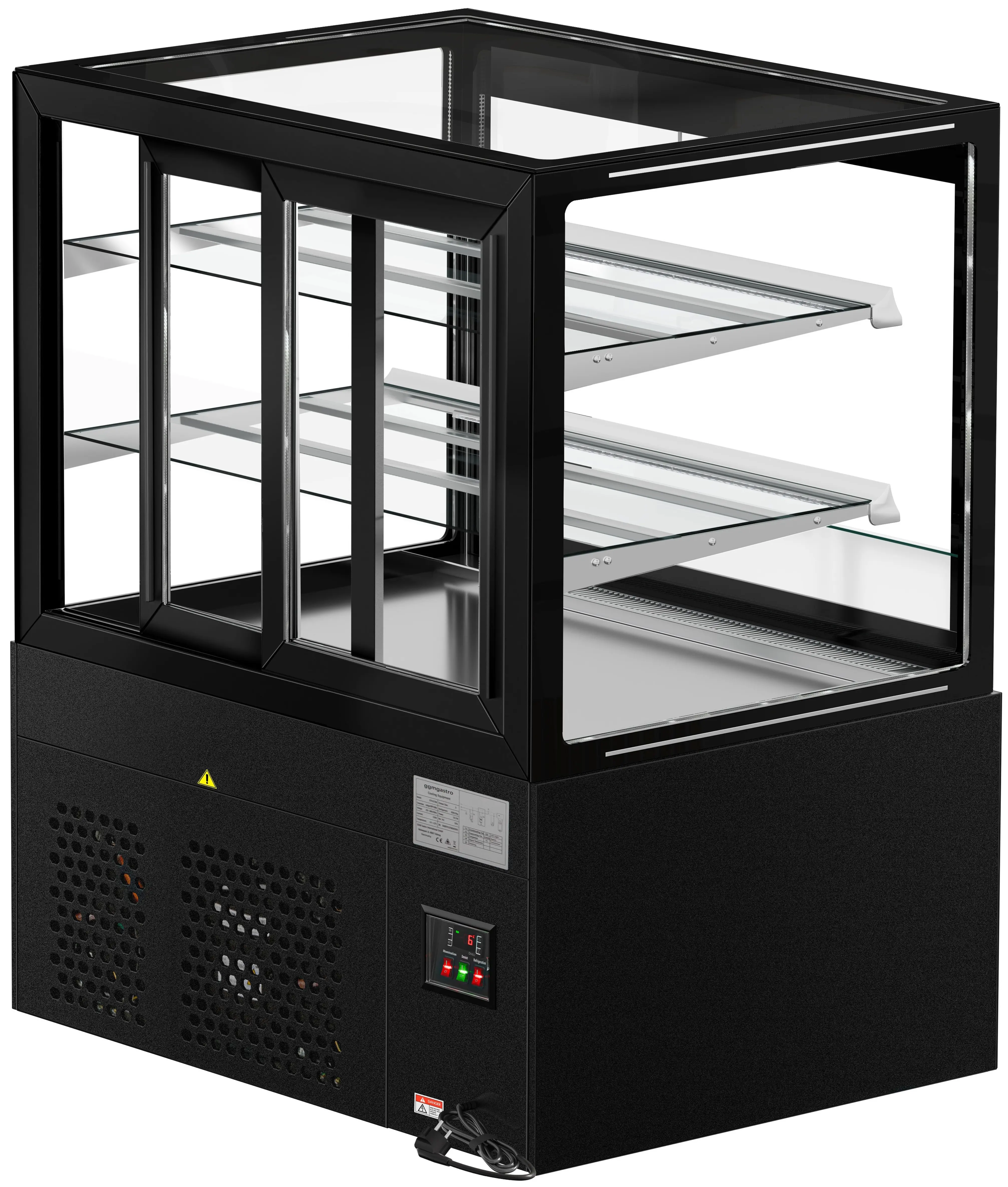Vitrina frigorifica de patiserie GGM Gastro Madrid KTVOG107SM (Black) - 5