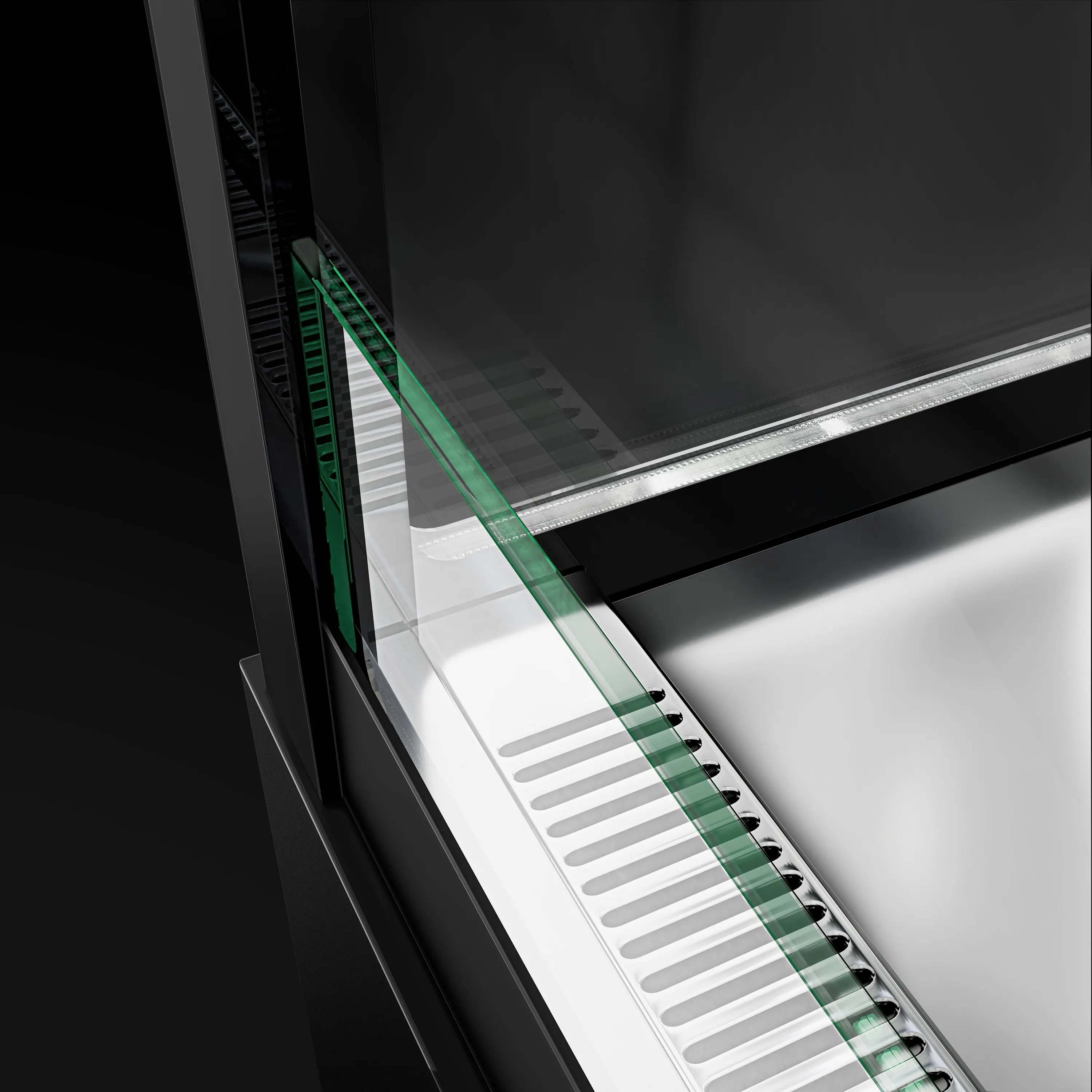 Vitrina frigorifica de patiserie GGM Gastro Madrid KTVOG107SM (Black) - 8