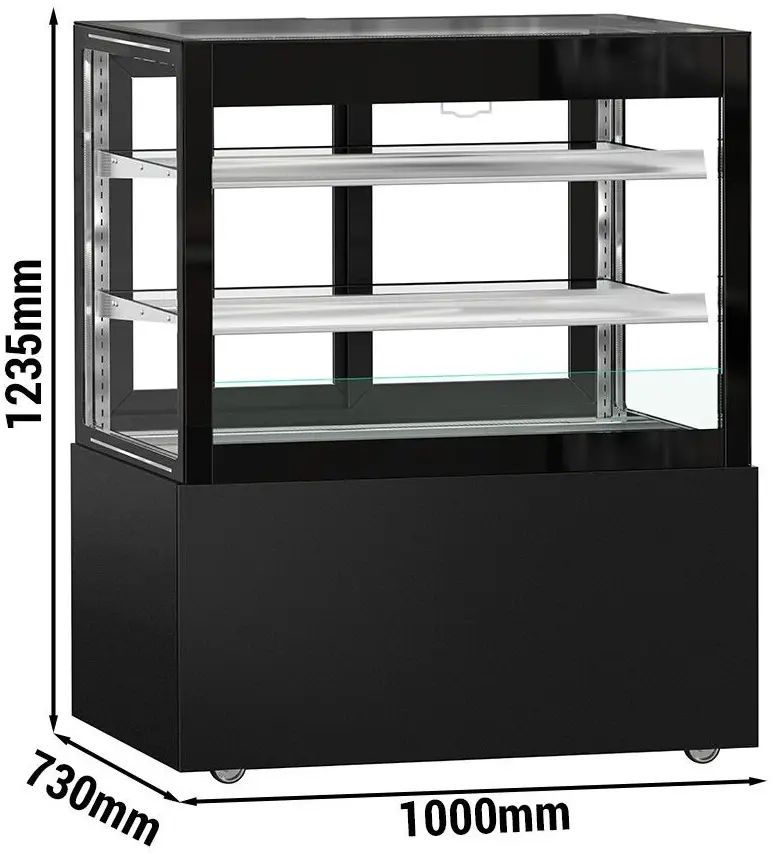 Vitrina frigorifica de patiserie GGM Gastro Madrid KTVOG107SM (Black) - 10