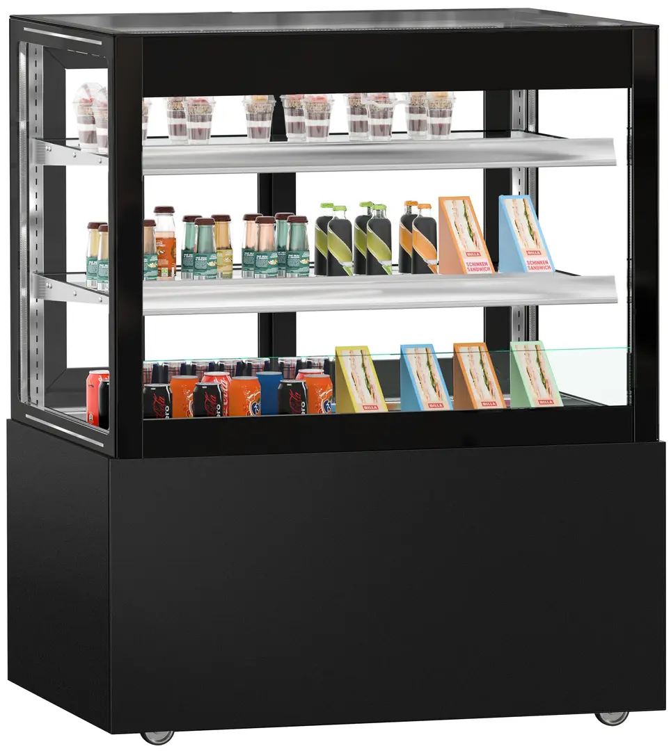 Vitrina frigorifica de patiserie GGM Gastro Madrid KTVOG107SM (Black)