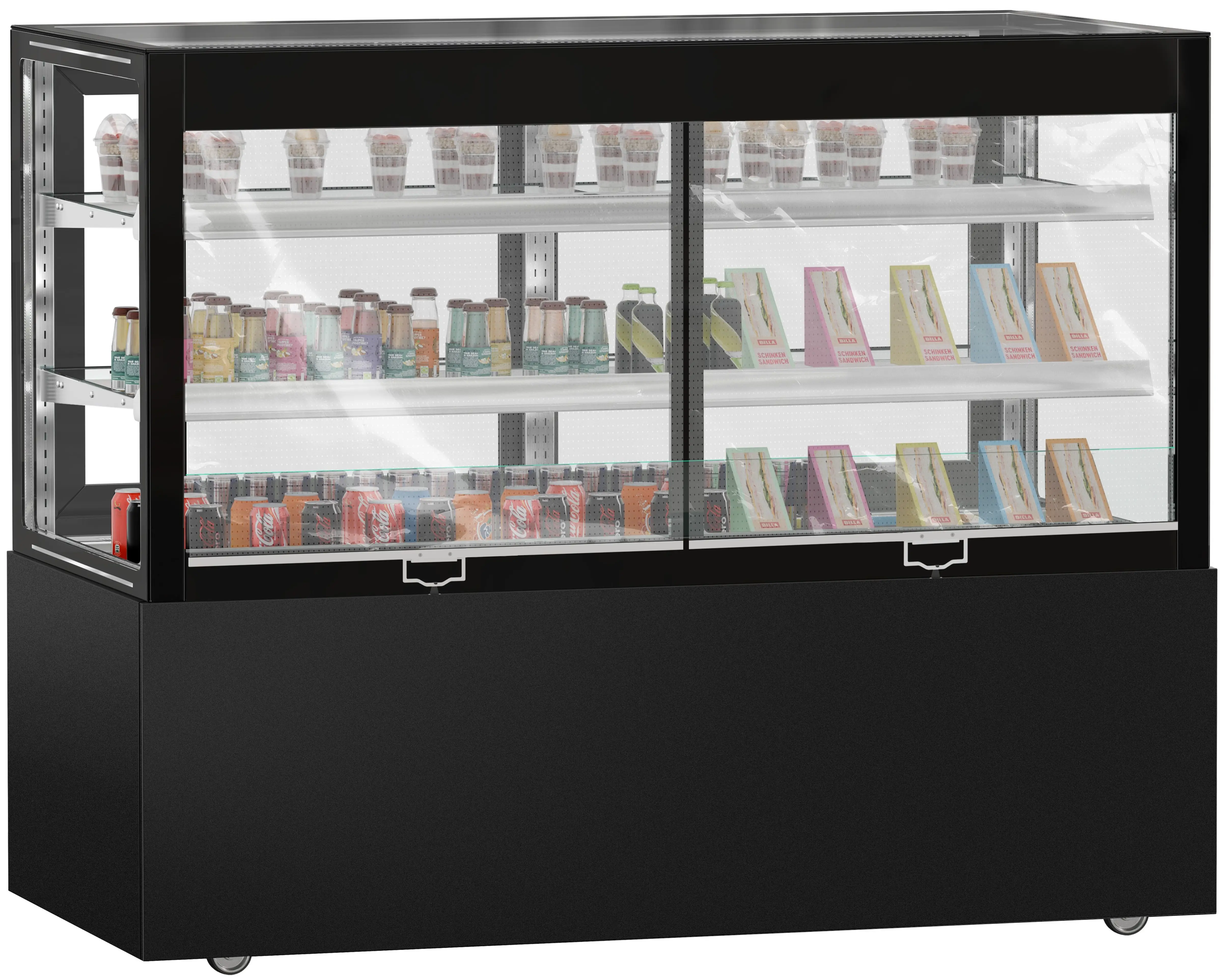 Vitrina frigorifica de patiserie GGM Gastro Madrid KTVOG157SM (Black) - 2