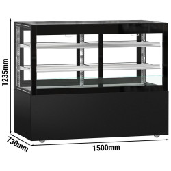 Vitrina frigorifica de patiserie GGM Gastro Madrid KTVOG157SM (Black) Thumb