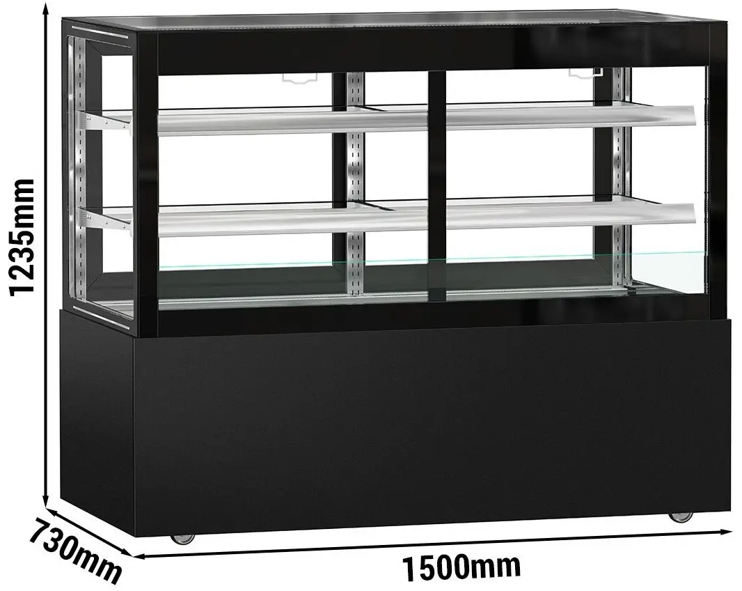 Vitrina frigorifica de patiserie GGM Gastro Madrid KTVOG157SM (Black) - 9