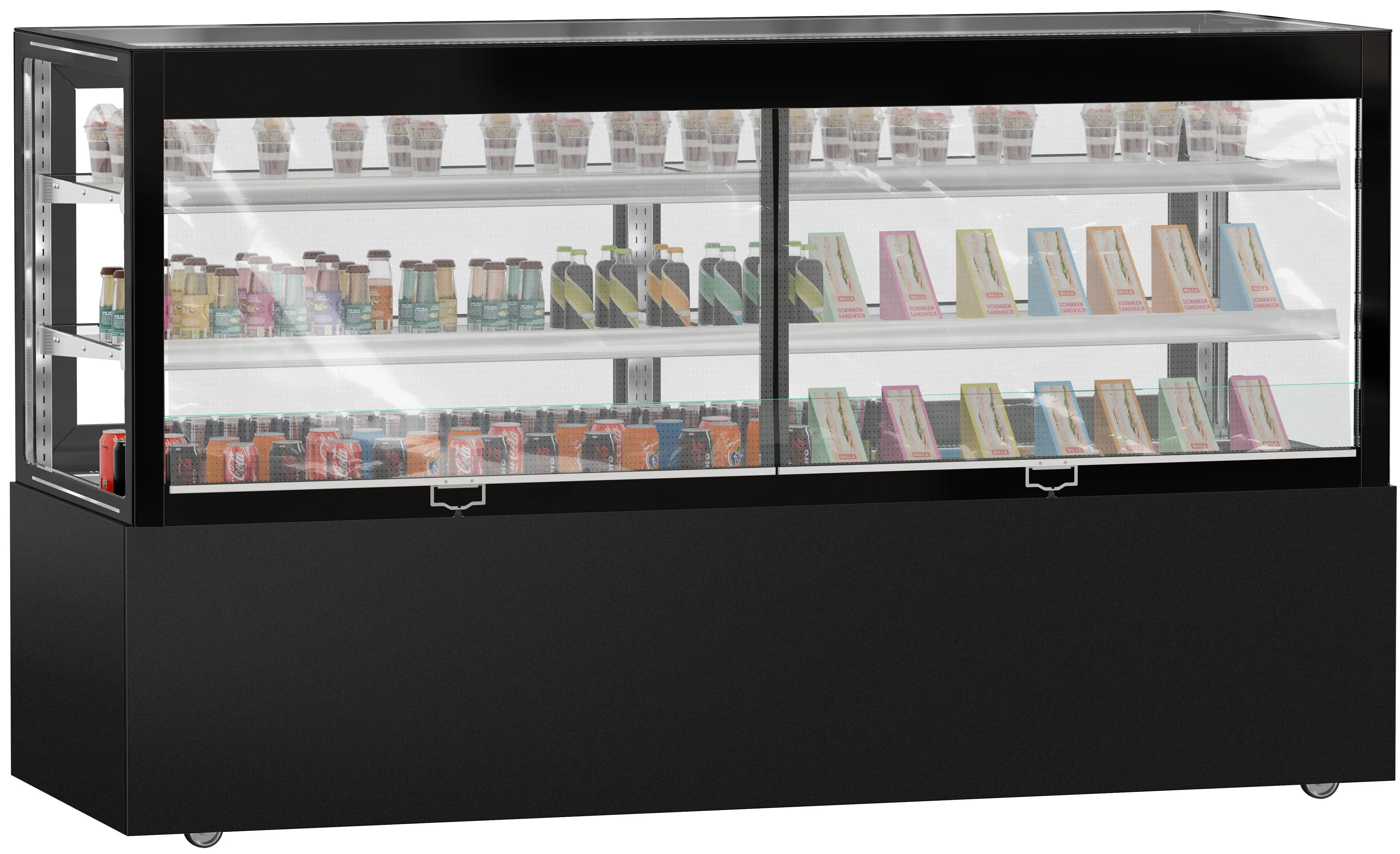 Vitrina frigorifica de patiserie GGM Gastro Madrid KTVOG207SM (Black) - 2