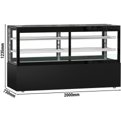 Vitrina frigorifica de patiserie GGM Gastro Madrid KTVOG207SM (Black) Thumb
