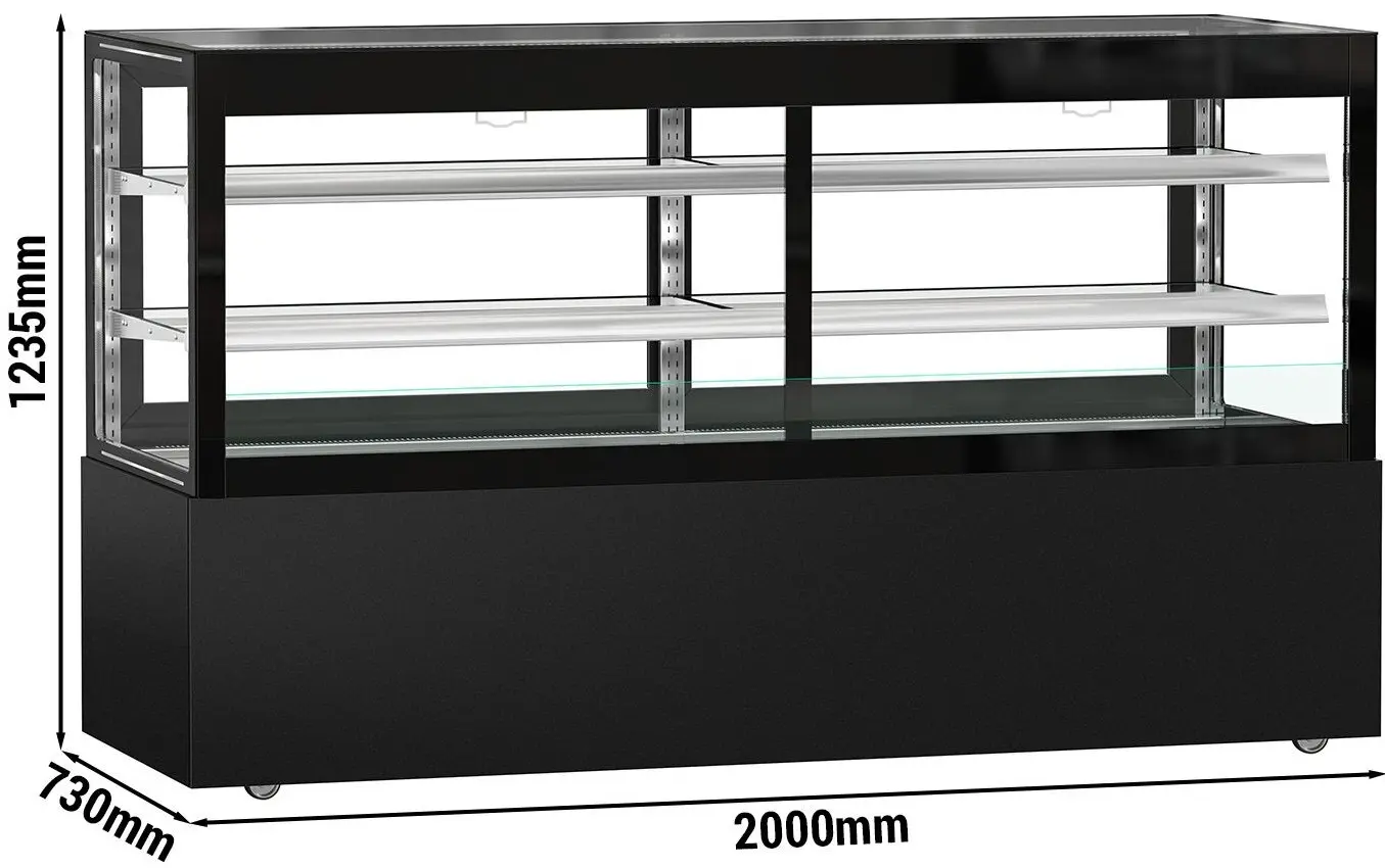 Vitrina frigorifica de patiserie GGM Gastro Madrid KTVOG207SM (Black) - 9