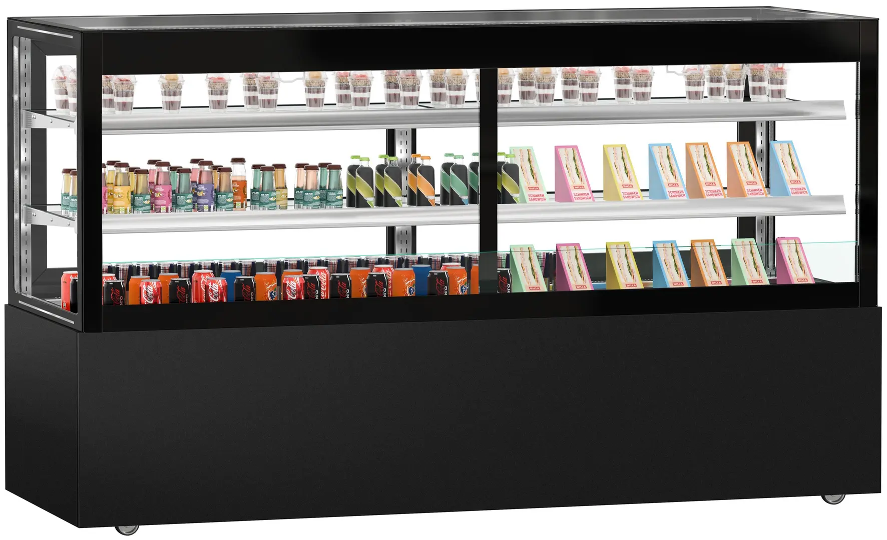 Vitrina frigorifica de patiserie GGM Gastro Madrid KTVOG207SM (Black)