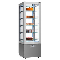Кондитерская холодильная витрина GGM Gastro PKVS324 (Silver)