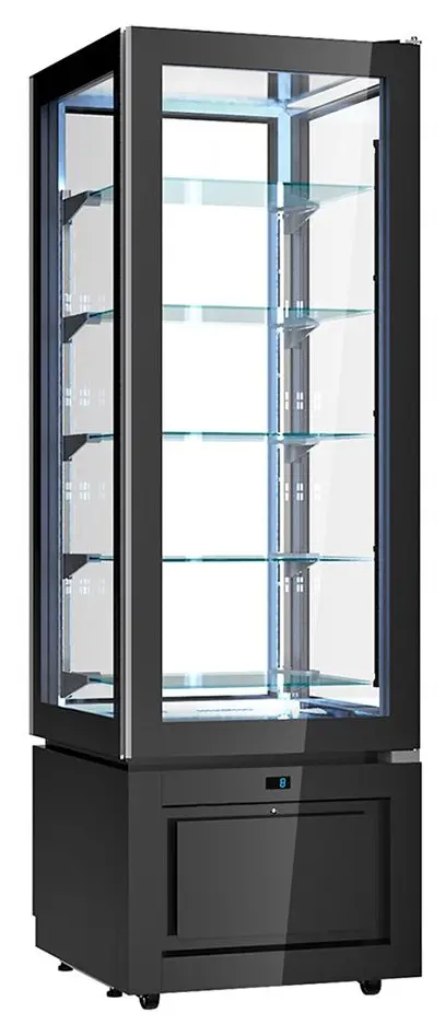 Кондитерская холодильная витрина GGM Gastro PKVS324S (Black) - 2