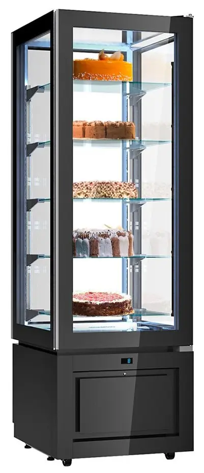 Кондитерская холодильная витрина GGM Gastro PKVS324S (Black)