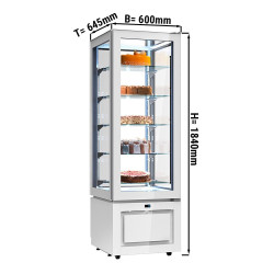 Кондитерская холодильная витрина GGM Gastro PKVS324W (White) Thumb